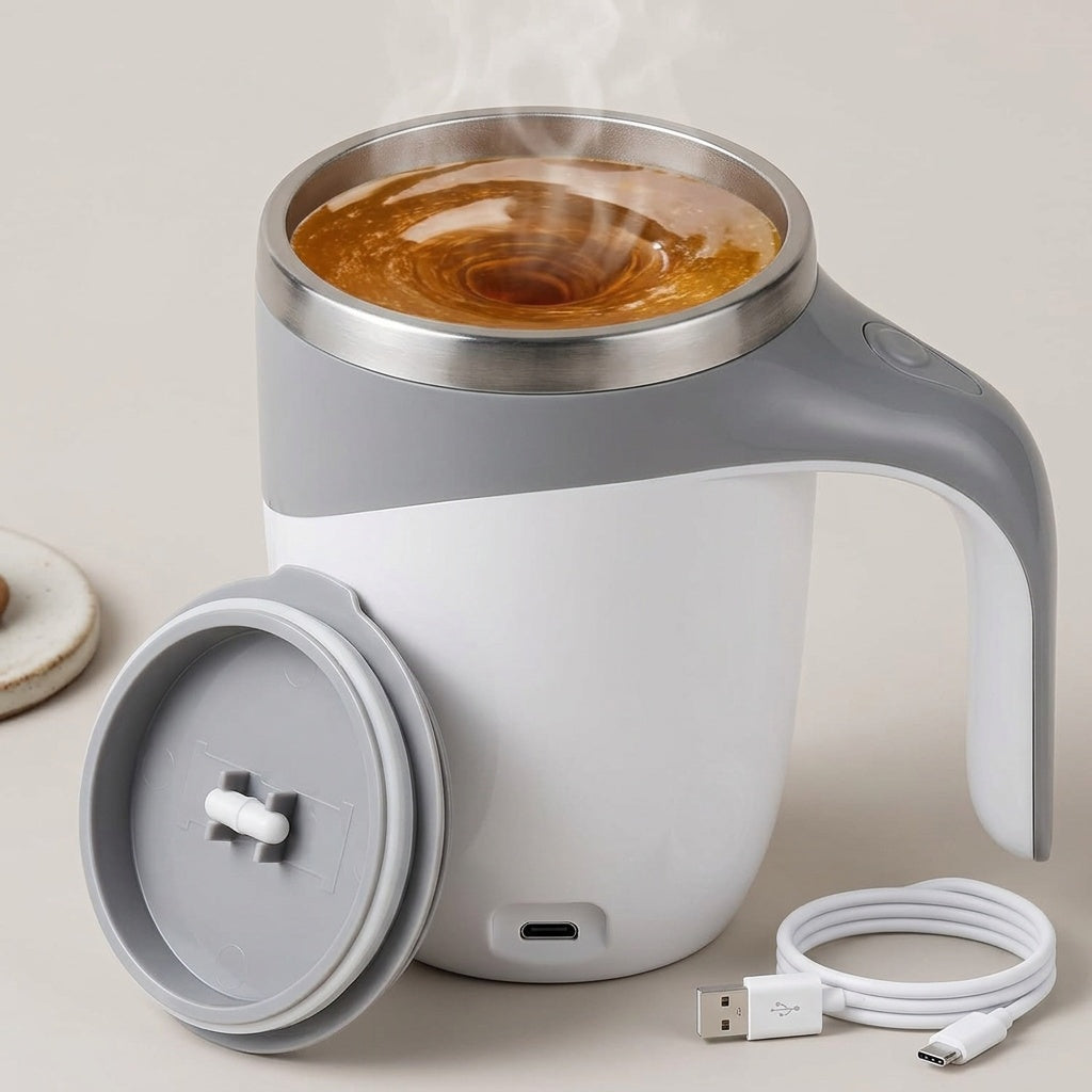 Self-Stirring Coffee Mug